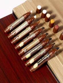 Wood Furniture Touch Up Paint Marker, Scratch Repair Pen For Wood Furniture, Floors, Doors, Restores Color, Fills Scratches - one-size - View 1