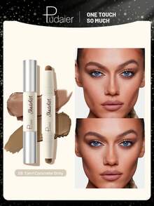 Pudaier 双头高光修容遮瑕棒 - 防水、可叠加遮瑕粉底棒 - 美妆必备、多用途、打造无瑕妆容的化妆品 - #06 - 查看 1