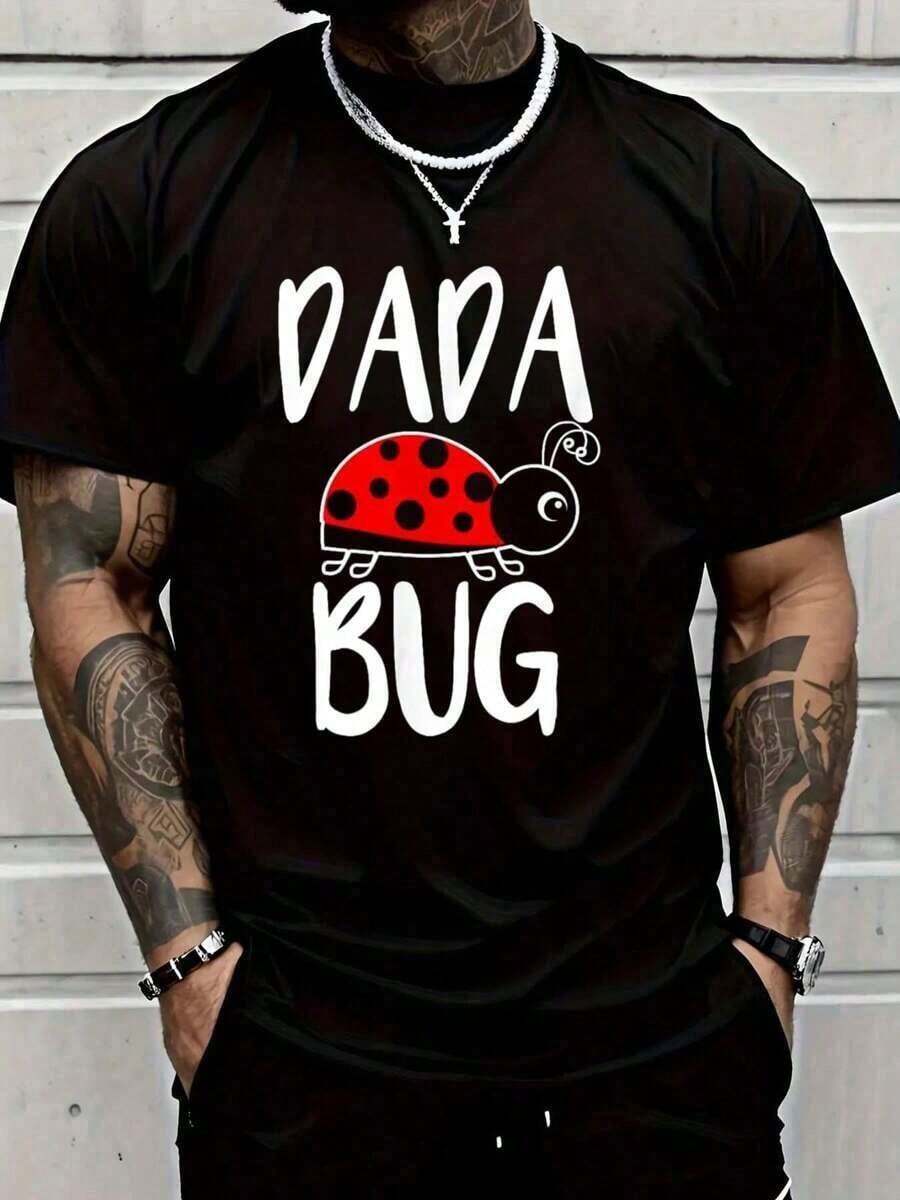 Camiseta de Dada Bug con diseño de mariquita divertida para papá - Negro - Ver 1