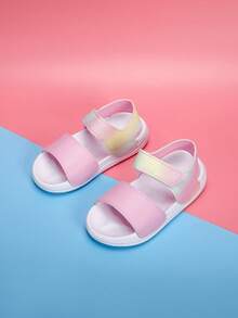 1双儿童时尚可调节拖鞋，防滑、轻便、透气，适合室内、室外、休闲穿着，平底凉鞋 - 粉色 - 查看 20
