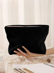 Sac cosmétique thème cerise - Motif imprimé cerise, pochette zippée en polyester durable, sac de toilette de voyage, sac zippé léger, idéal pour les amateurs de beauté, cadeau parfait pour les sœurs, les étudiants et les adultes, impression aléatoire, essentiel pour le collège, les voyages, les vacances, l'organisateur de maquillage pour femmes - Multicolore - Voir 12