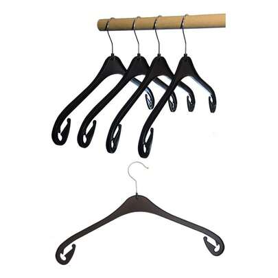 Kleiderbügel aus Kunststoff, schwarz, Rockhaken, 43 cm 25 STK.-7396