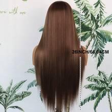Stunning Purple Hair Synthetic Lace Front Wigs For Women 26 Inch Pre Plucked Long Straight Hair Wigs 13X4 HD Lace Wigs Glueless Colored Wigs Heat Resistant Halloween Wigs Long Silky Straight Lace Front Wigs For Daily Christmas Party Cosplay Use - Multicolor - View 10