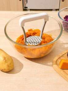 Manual Potato Masher With Non-Slip Handle, Fruit & Vegetable Masher, Ricer, Vegetable Crusher, Kitchen Tool, Cooking Utensil - Multicolor - View 8