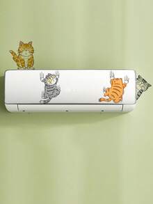 1 pieza Adhesivo de pared de gato de PVC removible y resistente al agua, adecuado para decoración del hogar y la habitación - Multicolor - Ver 11