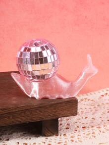 1pc Snail Desktop Decor, Plastic Decorative Home Art Sculpture, Cute Ornament, Home Living Room Bar Cafe Decoration, Tabletop Ornament! - Multicolor - View 12