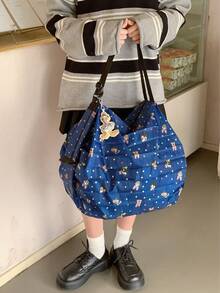 Disney 时尚旅行包，大容量手提包，时尚行李包，购物袋，收纳包，男女通用健身包 - 彩色 - 查看 15