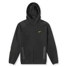 Nike X NOCTA Tech Fleece Hoodie | Drake Collaboration Full-Zip Techwear Jacket | Premium Cotton Blend Streetwear Outerwear Black - 黑色連帽衫 - 查看 4