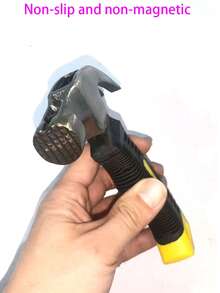 迷你羊角锤，橡胶手柄，家用便携式铁锤，适用于木工和拔钉。