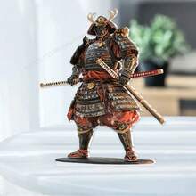 波西米亚武士亚克力雕像，15x12厘米 - 波西米亚日式主题装饰，多用途桌面摆件，适用于家居、办公室、咖啡馆 - 理想礼物，无需用电 - 彩色 - 查看 5