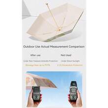 YQQ Meichoon UPF50+ - Paraguas de viaje compacto y ligero portátil resistente al viento impermeable plegable diseño de flores para mujer2179 - como en la foto - Ver 5