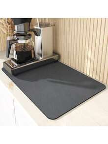 Kitchen Countertop Mat, Draining Mat, Placemat, Dish Mat, Coffee Machine Mat, Dining Mat, Sink Mat, Coffee Bar Mat, Pet Mat, Dining Mat, Home Kitchen Accessories - Black - View 10