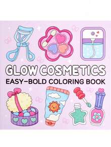 1pc Glow Cosmetics Cozy Coloring Book [Cute] Kid Graffiti Painting Book Featuring Adorable Creatures Painting Book Montessori Drawing Toys Creative Gift .Easy To Color With Lines Colouring Books Featuring Plants Colouring Book Adults[12 Color Marker Pen Set] Gifts For Friends Couples&Family Back To School Season School Supplies - Multicolor - View 2