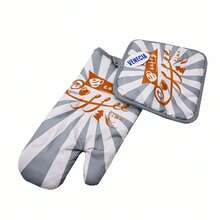 Guante de horno y almohadilla resistente al calor para cocina diferentes diseños. - Multicolor - Ver 4