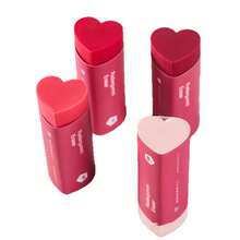 4pcs/Set Valentine's Day Creative Erasers, No Trace Pencil Erasers, PVC Heart Gradient Design, Suitable For Students