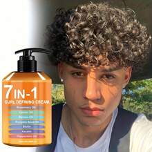 9.47 Oz, 7-In-1 Curl Defining Cream | Moisturizing Styling Cream For Adults | 1 Bottle, Long-Lasting Hold, Frizz Control, Non-Greasy, Suitable For Straight, Wavy And Curly Hair, Stylish Bottle Design, Unisex. - Multicolor - View 4