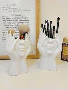 1 chiếc hộp đựng bút và cọ trang điểm đa năng hình dáng cơ thể người sáng tạo, thích hợp sử dụng ở trường và nhà, món quà hoàn hảo cho bạn bè, đồng nghiệp và gia đình, đồ dùng học tập, đồ dùng tựu trường, lưu trữ văn phòng phẩm, phụ kiện bàn làm việc văn phòng, đồ dùng văn phòng phẩm, phụ kiện văn phòng phẩm - Nhiều màu - Xem 7