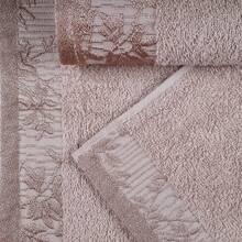 SUPERIOR Juego de Toallas de algodón de 3 Piezas, Borde Floral Jacquard Dobby, Felpa de Secado rápido, baño Decorativo, Ducha, baño, Incluye 1 Cuerpo, 1 Mano, 1 Toalla de Rostro, colección Wisteria, - turquesa - Ver 6