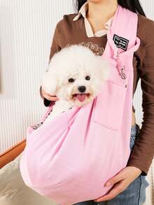 Large Capacity Portable Dog Carrier Bag, Warm Winter Pet Shoulder Bag, Thick Insulated Pet Carrier - Multicolor - View 6
