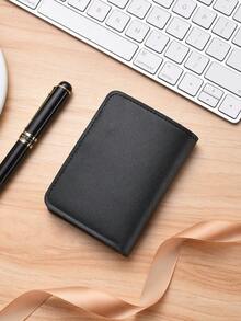 SHABILI Tarjetero ultradelgado de una sola pieza, estuche compacto minimalista para tarjetas bancarias, monedero portátil para tarjetas - Negro - Ver 9