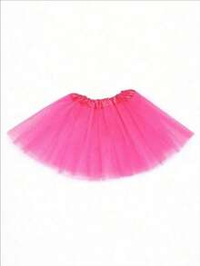 1 Stück/3 Stück/5 Stück einfarbiger Polyester Tüll Rock, geeignet für alle Jahreszeiten, 30cm aufgeblähter Rock, nicht erwachsener Mini-Rock, transparenter Taille Bühnenrock, Ballett Tutu, Aufführungskostüm, Makaron farbiger Tüllrock, Prinzessinnenkleid, atmungsaktives Mesh, Weihnachtsrock, Petticoat Valentinstag Accessoires, Sommer, Strand, Hochzeit - Mesh-Tutu-Rock - Übersicht 10