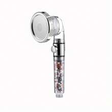 1个透明手持花洒，高压花洒，多种喷淋模式，一键关闭 - 銀色 - 查看 6