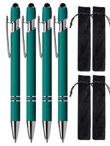 1-32支定制金属伸缩圆珠笔+触控笔套装 | 防滑笔握+书写流畅的中号笔尖 | 兼容智能手机/平板电脑/办公设备 | 可刻字/日期/Logo | 商务刻字笔+教师节礼物+新婚夫妇中性笔 | 适合学生/上班族/教师（男女通用） | 节日/生日礼物（母亲节/圣诞节/毕业典礼） | 办公/学习必备 | 多场景适用（教室/宿舍/商务会议），永恒的爱 - 深綠色 - 查看 22