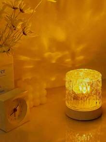 1 pieza Luz de ambiente LED de 16 colores con efecto de onda ondulada, alimentada por USB, con control remoto y táctil, adecuada para habitación/sala de estar/fiesta, luz decorativa de ambiente, luz de fondo para transmisión en vivo, regalo ideal para el Día de San Valentín/Halloween/Navidad - Multicolor - Ver 4