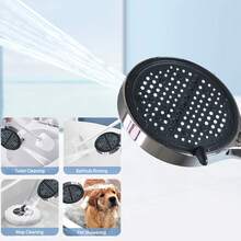 (Bộ 3 món) Vòi sen áp lực cao, vòi sen mưa điều chỉnh 8 chế độ với ống dẫn bằng thép không gỉ dài 59 inch và giá đỡ vòi sen cầm tay, bộ vòi sen phòng tắm, phụ kiện phòng tắm, dụng cụ phòng tắm - Bạc - Xem 9