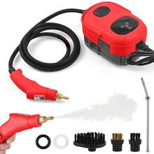 2500W High Pressure Steam Cleaner High Temperature Pressurized Steam Cleaning Machine 1100ml 3 Bar Portable Handheld Steam Cleaners with 3 Brush Heads for Home Use Car Detailing - Tipo de Enchufe A USA (110-127V) - Ver 9