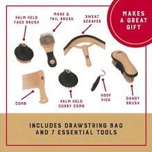 Weaver Leather Kit de Cepillado - Negro/Beige - Ver 4