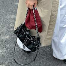 Giny Underarm Bag Women's New Korean Style All-Match Shoulder Crossbody Bag Retro Commuter Bag For Women - 黑色 - 查看 5