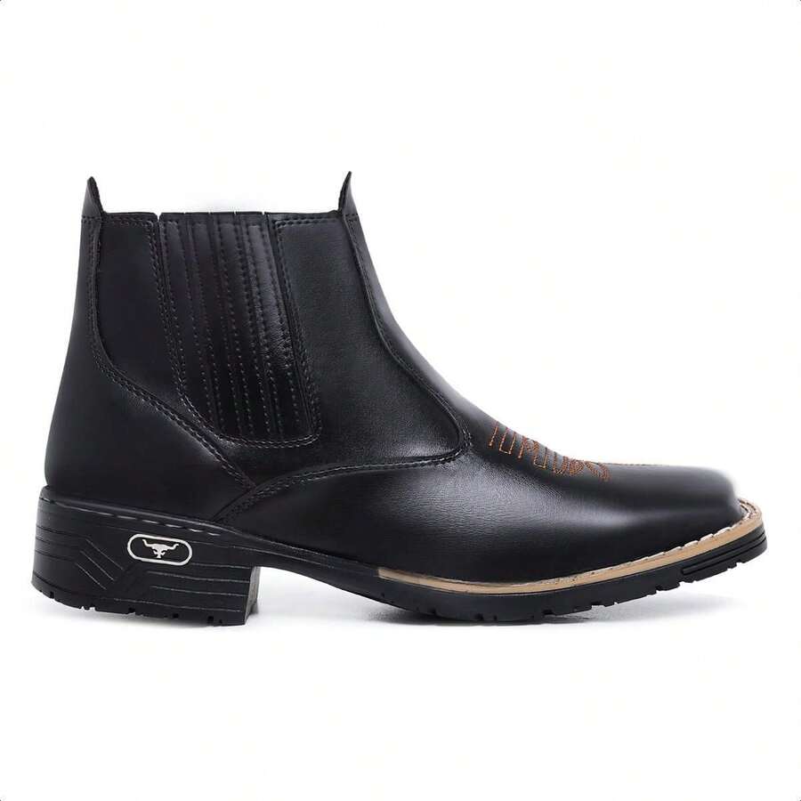 Men's Country Animal Print Western Boots For Everyday Outdoor Use - màu đen - Xem 1
