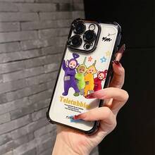 Funda de Teléfono  Linda Compatible con iPhone 17 16e 16 15 14 13 12 11 Mini Pro Max Air X XR XSMAX 8 7 Plus Funda Transparente Suave a Prueba de Golpes, Funda de Uso Diario, Cubierta Protectora a Prueba de Golpes, Estilo Juguetón, Accesorios Divertidos para Teléfono, Ajuste Cómodo, Carcasa Ligera - Mezcla de colores - Ver 4
