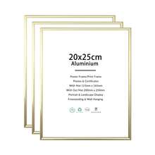 1/2个 11.8英寸 x 15.7英寸 金色铝合金相框，A3装饰相框，A4现代家居装饰艺术相框，简约时尚金色铝合金装饰相框 - 金色 - 查看 22