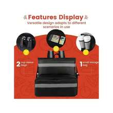 Bolsas de aislamiento térmico para llevar bolsas de aislamiento térmico de papel de aluminio cajas de entrega para llevar cajas especiales para jinetes cajas de distribución comercial de cajas de aislamiento térmico al aire libre con capacidad expandible, con cintas reflectantes y soportes de tazas, bolsas de pizza reutilizables, comida para el hogar, restauración y Picnic - Negro - Ver 4