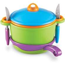 Learning Resources Set de Cocina New Sprouts Cook ItConveniente y duradero, favorito para niños - Multicolor - Ver 4