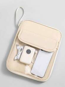 1pc Padded Sleeve Bag Fit For 10.8" & 13" Laptop/Tablet, Multi-Functional Business/Travel/Student Laptop Sleeve With Pockets, Water-Resistant Laptop Protective Case - Multicolor - View 11