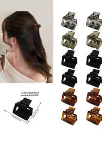 5pcs/10pcs/20pcs/30pcs Versatile Fashion Mini Hair Clips, Suitable For Bangs, Casual, Work, Travel, Party, Washing Face, Makeup, Matching Outfits Women Hair Claw Hair Clutch Winter Hair Accessories Elegant Claw Clip - Multicolor - View 11