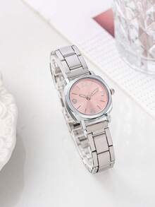 优雅精致的女士圆形石英表，时尚百搭的设计，是情人节、约会和日常佩戴的理想礼物之选。 - 均碼 - 查看 8