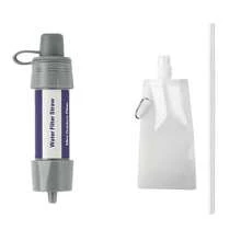 Pajita purificadora de agua portátil para exteriores - Elimina el 99.999% de las bacterias, ligera y de uso instantáneo, esencial para senderismo, exploración, emergencia, garantiza agua potable, mini filtro de agua para exteriores, bebe directamente, diseño de peso cero, viaje, camping/emergencia por desastre, purificador de agua para kit de supervivencia BOB, filtración de agua ligera para senderismo, puede filtrar agua de río y arroyo, filtro de agua potable personal, pajita de bebida directa para camping al aire libre - Multicolor - Ver 14