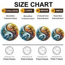 1pc Yin Yang Landscape Wooden Jigsaw Puzzle, Asymmetrical Animal Shaped Wooden Puzzle Toy, Unique Party Game Gift, Decorative Art Puzzle, Tabletop Magic Puzzle, Creative Children's Educational Puzzle, Holiday Gift, Adult Wooden Puzzle, Thanksgiving/New Year/Birthday Gift (2D Puzzle)