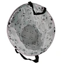 Football-Themed Storage Basket, Black & White Ball Pattern, Foldable Polyester Material, Suitable For Storing Toys, Clothes, Etc. - Ideal For Bedroom, Game Room Or Living Room Decor, Fashionable Storage Basket, Football Fan Accessory, Clothes Storage Basket, Home Organization Tool, Sports-Themed Decor, Sturdy Structure, Lightweight And Easy To Carry, Suitable For Sports Enthusiasts And Home Organization Experts. - Multicolor - View 7