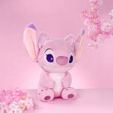 Miniso Búp bê nhồi bông ngồi cơ bản Angel 18 thuộc dòng Stitch Series - Chất liệu nhung mềm mại màu hồng + Chi tiết tai tinh tế, lý tưởng để trang trí ghế sofa và làm bạn đồng hành ôm ấp (1 chiếc) - Nhiều màu - Xem 3
