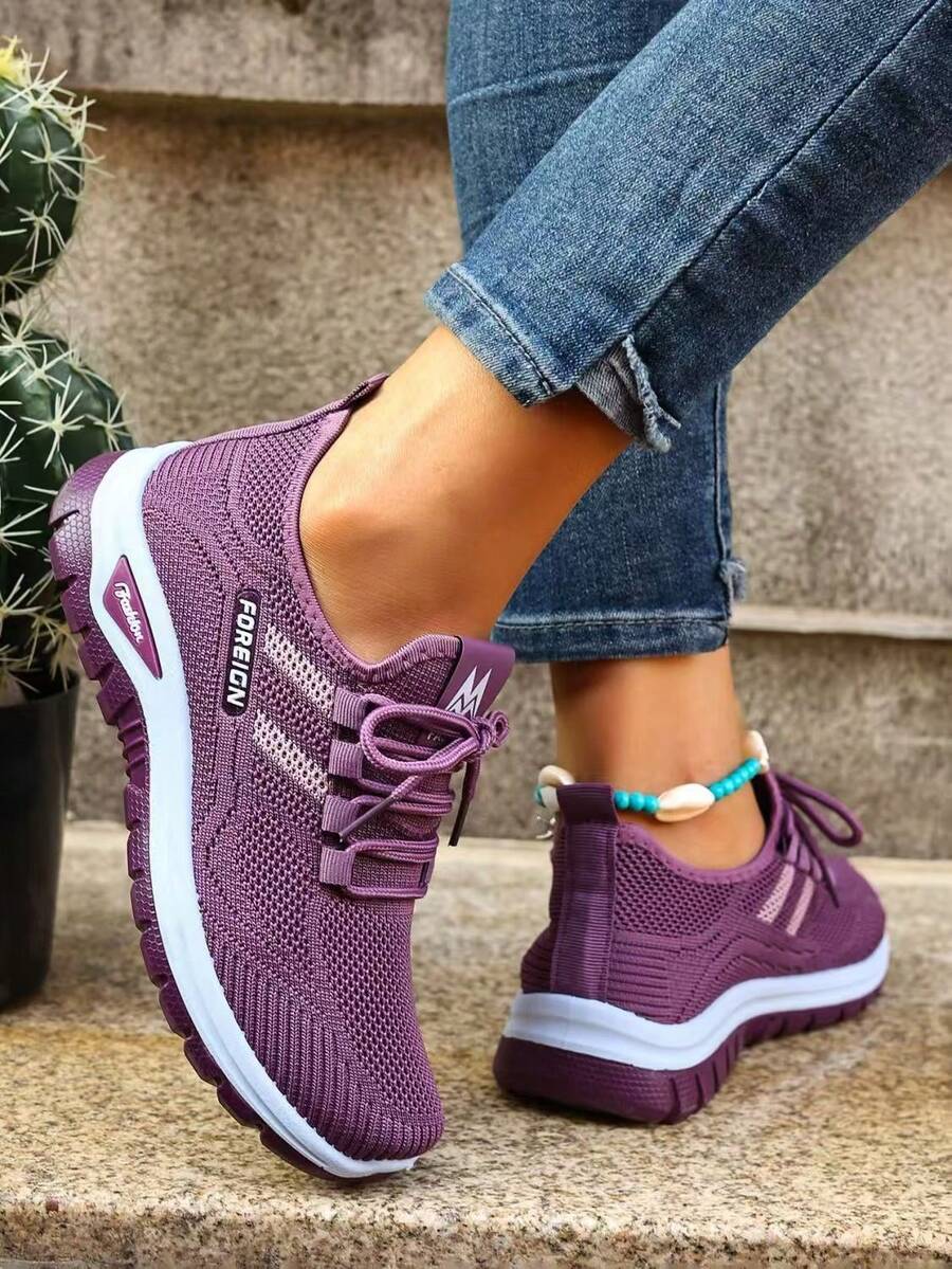 2026 Casual Sports Women's Shoes, Breathable, Lightweight And Versatile Women's Footwear. - 紫色 - 查看 1