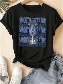 F1 Racing T-Shirt, Unisex Crew Neck VER 1 Print Short Sleeve Tee, Motorsport Racing Stripe Checkered Accent Casual Top, Sporty Style Machine Washable Shirt, Perfect For 4th Of July, Memorial Day, Labor Day, Father's Day, Back To School, Daily Wear, Race Day, Fan Gatherings, Birthday Gift For Son, Boyfriend, Dad, Niece, Spring Summer Outfits, Motorsport F1 Fan Apparel - 黑色 7 - 查看 1
