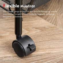 HOMCOM Rolling Service Trolley With 4 Shelves And 5 Storage Baskets, Equipped With A Handle, For The Kitchen And Living Room, In Black Steel. - Black - View 6