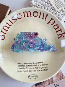 1 pièce Pince à cheveux en acétate de taille moyenne, série Vie océanique - Poulpe, Tortue, Hippocampe, Baleine, Clip à queue de cheval élégant, accessoire capillaire de haute qualité, design de queue de sirène, bohème, acrylique, convient pour des clips à cheveux élégants - Multicolore - Voir 10