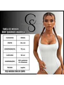 Kit Of 2 Women's Tank Top Bodysuits With Square Neckline And Ribbed Trim, Premium Fashion Bodysuit - 棕色丁香 - 查看 3