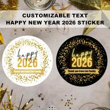 20~216 miếng dán chúc mừng năm mới 2026 có thể tùy chỉnh, chữ viết tùy chỉnh, kích thước 5cm x 3cm. Những miếng dán chữ tùy chỉnh này thích hợp để đóng gói quà tặng ngày lễ, trang trí ngày lễ, dán phong bì ngày lễ, đóng gói kẹo và đồ tráng miệng, trang trí tiệc cưới và làm quà tặng cho con trai, con gái, cha, mẹ, bạn thân, người thân yêu và hàng xóm. - Nhiều màu - Xem 2